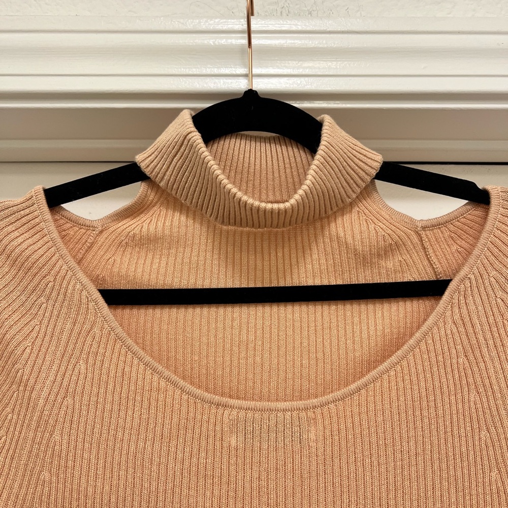 NWT NAADAM Silk / Cashmere Blend Open Back Mockneck - Picture 5 of 10